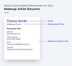 makeup artist resume exles and