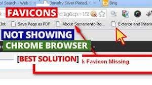 how to fix favicons not showing in