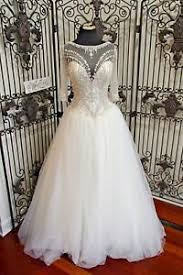 Details About 1233w Val Stefani Bridal Sz 14 Style D8128 Zinnia 3555 Ivory Wedding Dress Gown