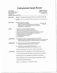 Resume Curriculum Vitae Template Puky Undergraduate Resume