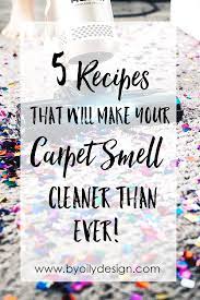 5 carpet freshener recipes will make