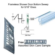 Clear Shower Door Bottom Seal With Drip