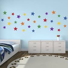 Multi Coloured Star Wall Stickers