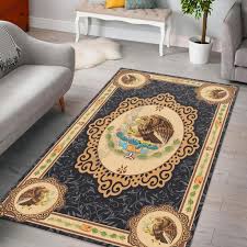 mexico coat of arms rug carpet