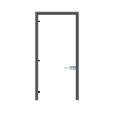 Glass Partition Door Frame With Handles