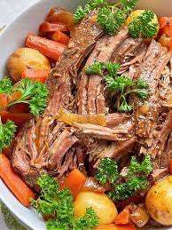 Sirloin Tip Roast With Vegetables gambar png