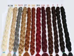 Premium Xpression Braiding Hair Color Chart Lajoshrich Com