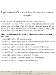 Senior Medical Administrative Assistant Resume