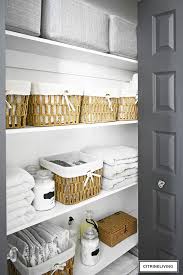 Organized Linen Closet The Reveal