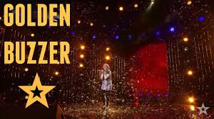 Each judge may press their. Golden Buzzer 12 Year Old Girl Shocked The Audience Youtube Happy Gif Kids Got Talent Cool Music Videos