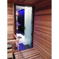 glass sauna door for commercial