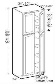 perle 30 x 96 tall pantry cabinet