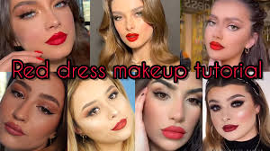 red dress makeup tutorial makeup