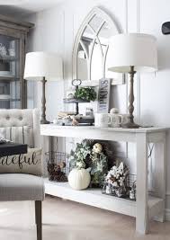 Sofa table ideas show you a fantastic way to optimize space and add height, as well as decorative touches, to your sofa area. 15 Thanksgiving Console Table Decor Ideas Shelterness