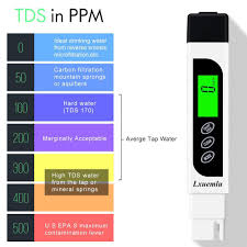 Tds Meter Digital Water Tester Lxuemlu Professional 3 In 1 Tds Temperature And Ec Meter With Carrying Case 0 9999ppm Ideal Ppm Meter For Drinking
