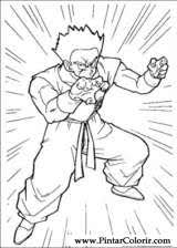 There are a few other pieces of info as well: Drawings To Paint Colour Dragon Ball Z Print Design 034