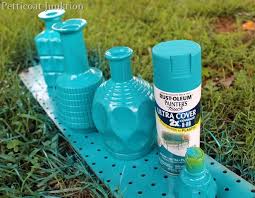 Diy Spray Paint Glass Decanters For