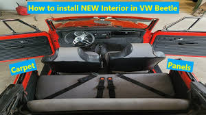 install new interior in vw beetle