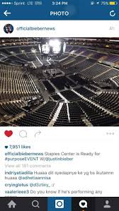 Staples Center Section Floor C Row 17 Seat 7 Justin Bieber