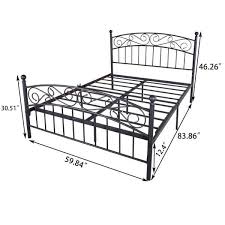 Edendirect Black Queen Size Bed Frame