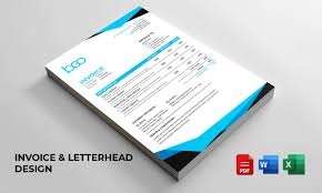 do invoice design letterhead template