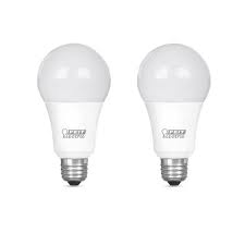 Feit Electric 100 Watt Equivalent A19 Dimmable Cec Energy Star 90 Cri Indoor Led Light Bulb Daylight 2 Pack Om100dm 950ca 2 The Home Depot