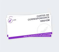Carte de correspondance [Personnalisée , Format] Carte de Correspondance  Particulier & Entreprise