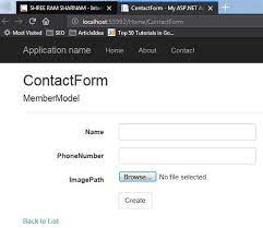 asp net mvc form with file upload