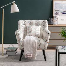accent chair with small pillow mid