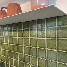 Yohaku Green Mosaic Tile Tiento
