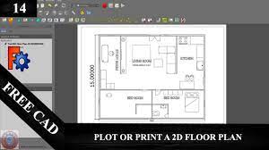 architectural floor plan in free cad