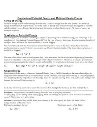 Potential Energy Examples Pdf Examples