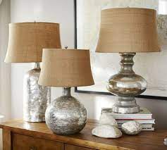 Broyhill Table Lamps Mercury Glass