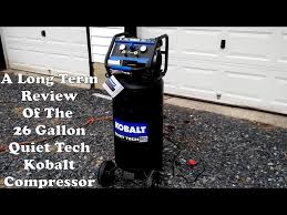 26 gallon kobalt quiet tech compressor