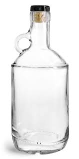 glass bottles clear glass moonshine