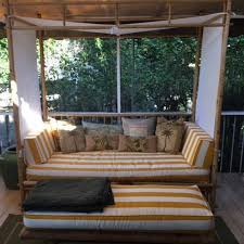 Outdoor Daybed Cushion Cover Yellow And