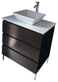 Shop allmodern for modern and contemporary solid wood bathroom vanities to match your style and budget. Modern Bathroom Vanity Solid Wood Espresso Finish 30 Contemporary Bathroom Vanities And Sink Consoles By Wholesale Direct Unlimited Houzz