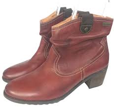 Pikolinos Red Brown Andorra Western Boots Booties Size Eu 41 Approx Us 11 Regular M B 46 Off Retail