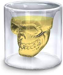 Skull Shape Crystal Whiskey Glasses For