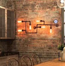 Gostavo Industrial Pipe Wall Lamp