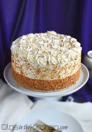 honey cake with sour cream frosting