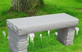 Natural Granite Outdoor Bench Garden