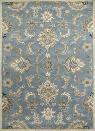 kasbah blue hand tufted wool rugs trc