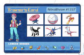 A trainer card is a small simple card that gives information on the pokémon trainer it belongs to. Tried To Make A Custom Trainer Card Pokemon