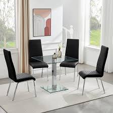 hartley clear glass top bistro dining