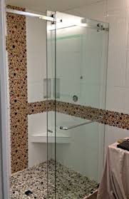 Curbless Shower With Frameless Glass