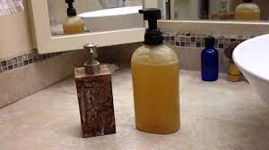 liquid olive oil castile mint soap