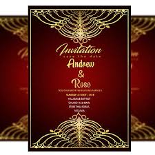 wedding invitation card psd templates