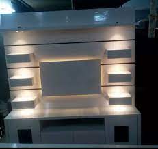 wall tv unit with led lights at rs