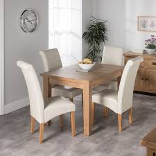 Solid oak table and 4 chairs. Cotswold Oak Dining Table Set With 4 Cream London Wave Back Chairs Buy Online At Qd Stores